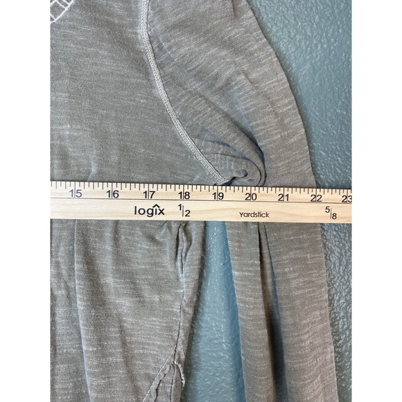 Free People Size Large Greenish Tan Long Sleeve w/ Cutouts - Picture 5 of 5